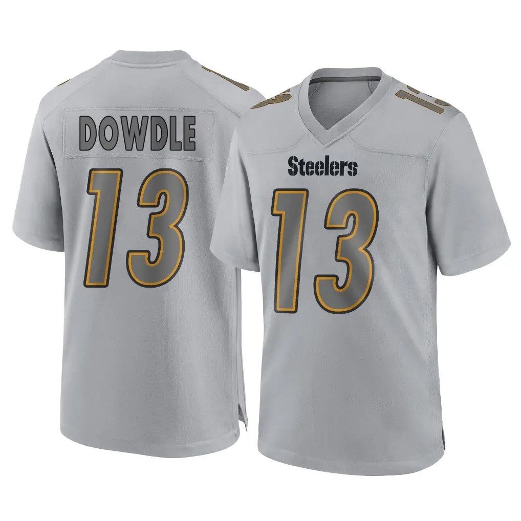 Parkc P.Steelers #13 Rico Dowdle Player Gray Atmosphere Fashion Home Game Stitched Jerseys