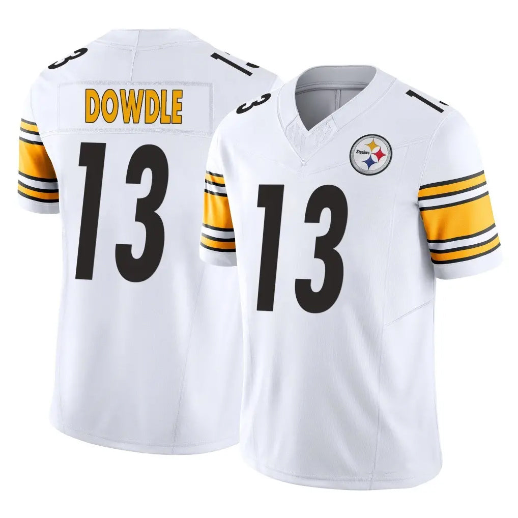 Parkc P.Steelers #13 Rico Dowdle Player White Limited Vapor F.U.S.E. Home Game Stitched Jerseys