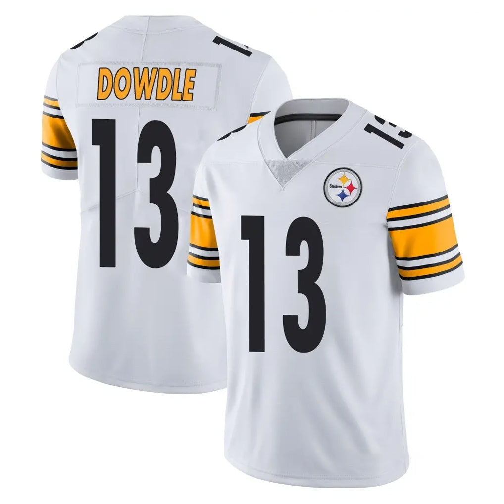Parkc P.Steelers #13 Rico Dowdle Player White Limited Vapor Untouchable Home Game Stitched Jerseys