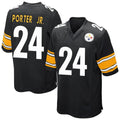 Parkc P.Steelers #24 Joey Porter Jr. Player Black Game Home Stitched Jerseys