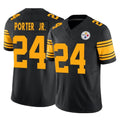 Parkc P.Steelers #24 Joey Porter Jr. Player Black Limited 2nd Alternate Vapor F.U.S.E. Home Game Stitched Jerseys