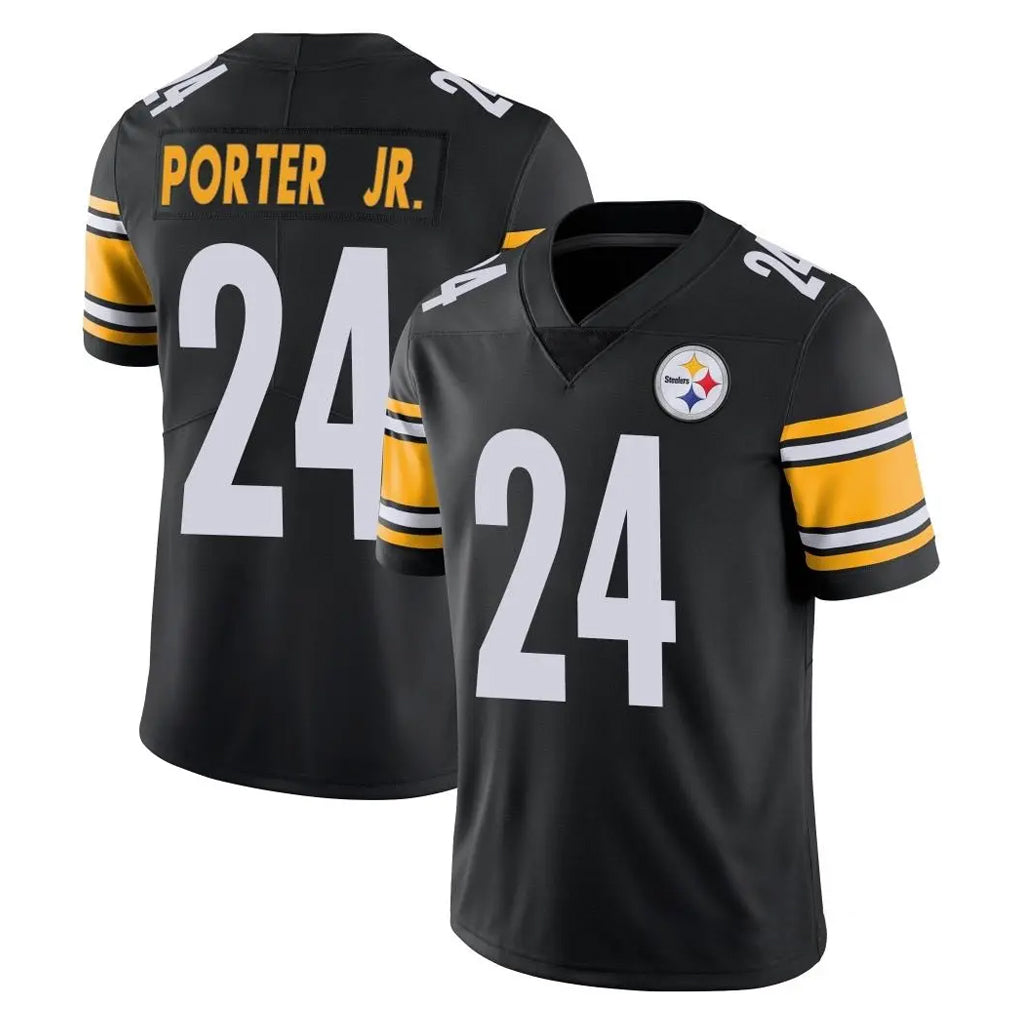 Parkc P.Steelers #24 Joey Porter Jr. Player Black Limited Vapor Untouchable Home Game Stitched Jerseys