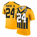 Parkc P.Steelers #24 Joey Porter Jr. Player Gold Legend Limited 1933 Throwback Performance Home Game Stitched Jerseys