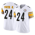 Parkc P.Steelers #24 Joey Porter Jr. Player White Limited Vapor F.U.S.E. Home Game Stitched Jerseys