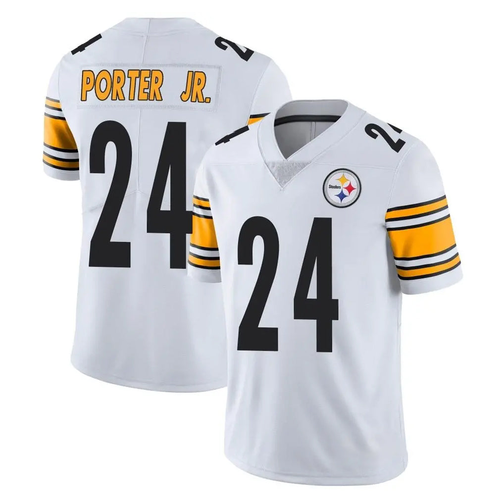 Parkc P.Steelers #24 Joey Porter Jr. Player White Limited Vapor Untouchable Home Game Stitched Jerseys