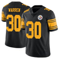 Parkc P.Steelers #30 Jaylen Warren Player Black Limited Color Rush Home Game Stitched Jerseys