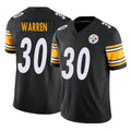Parkc P.Steelers #30 Jaylen Warren Player Black Limited Vapor F.U.S.E. Home Game Stitched Jerseys