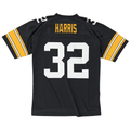 Parkc P.Steelers #32 Franco Harris Mitchell & Ness Black Legacy Replica Stitched Puhic Jersey