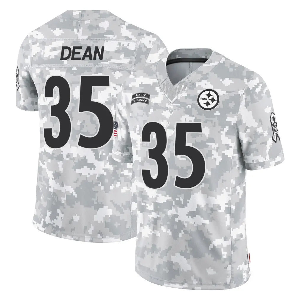 Parkc P.Steelers #35 Jamel Dean Player Arctic Camo Limited Salute To Service Home Game Stitched Jerseys