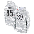 Parkc P.Steelers #35 Jamel Dean Player Arctic Camo Limited Salute to Service Pullover Hoodies Game Stitched Jerseys
