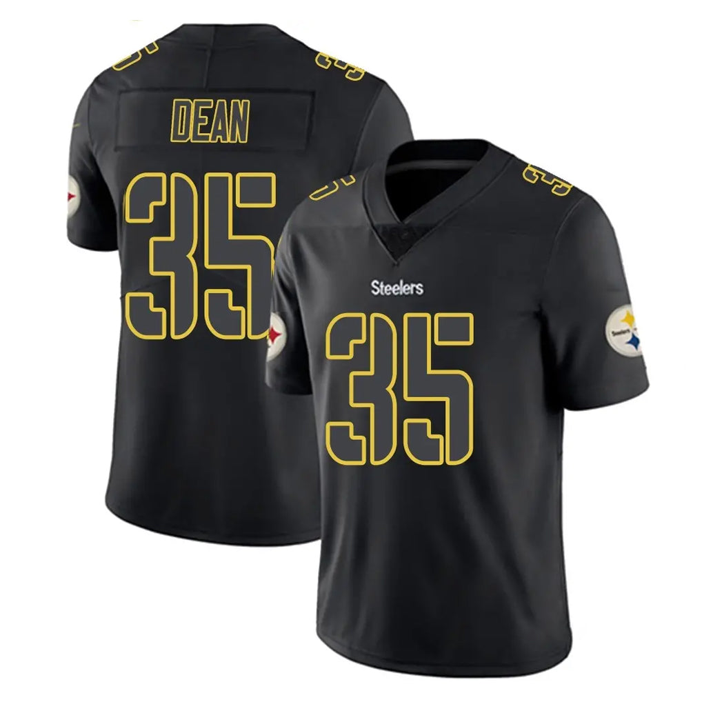 Parkc P.Steelers #35 Jamel Dean Player Black Impact Limited Home Game Stitched Jerseys