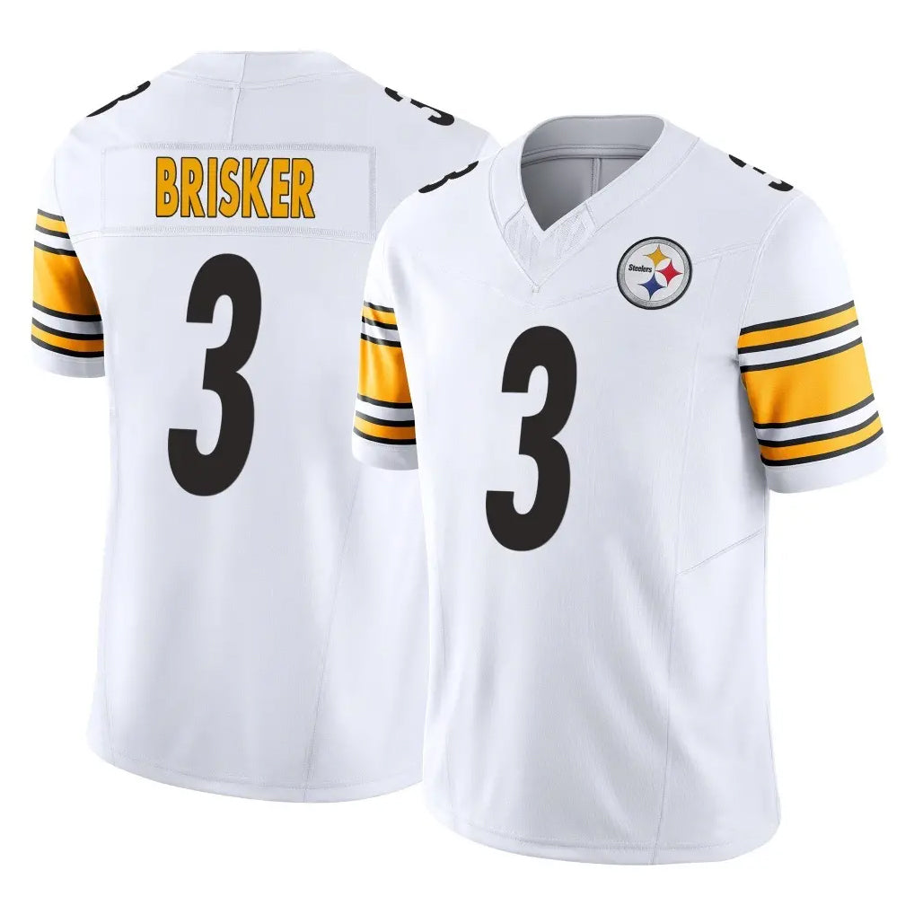 Parkc P.Steelers #3 Jaquan Brisker Player White Limited Vapor F.U.S.E. Home Game Stitched Jerseys