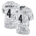 Parkc P.Steelers #4 DK Metcalf Player Arctic Camo Limited Salute To Service Home Game Stitched Jerseys