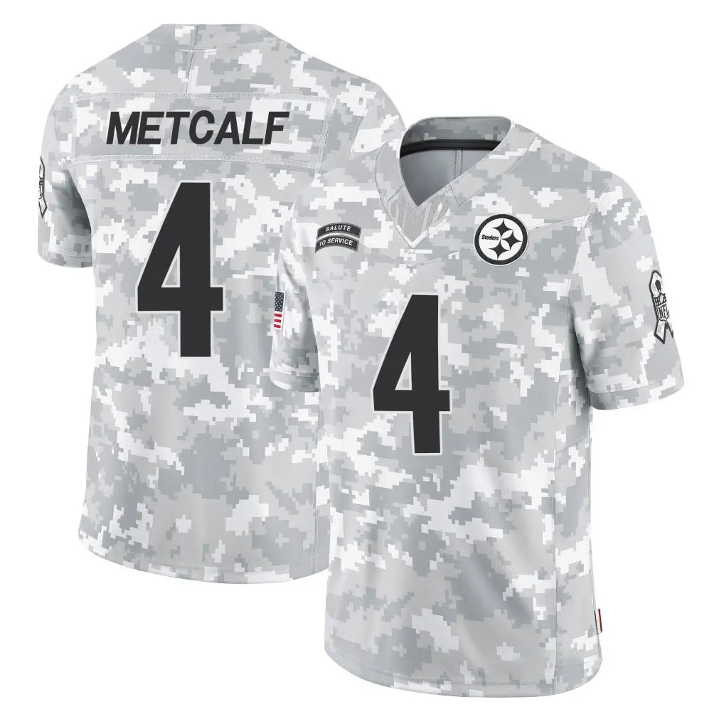 Parkc P.Steelers #4 DK Metcalf Player Arctic Camo Limited Salute To Service Home Game Stitched Jerseys