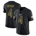 Parkc P.Steelers #4 DK Metcalf Player Black Impact Limited Home Game Stitched Jerseys