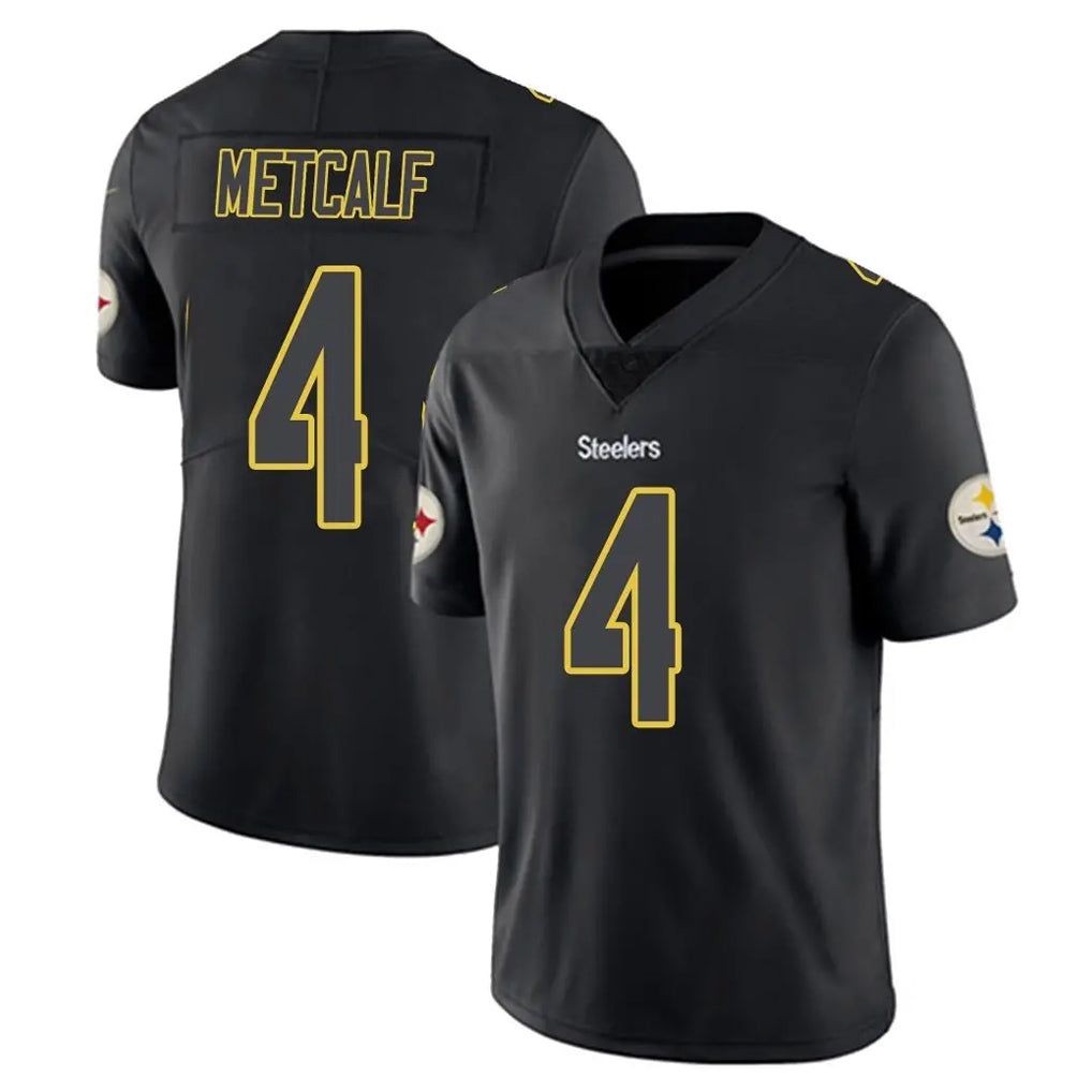 Parkc P.Steelers #4 DK Metcalf Player Black Impact Limited Home Game Stitched Jerseys