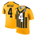 Parkc P.Steelers #4 DK Metcalf Player Gold Legend Limited 1933 Throwback Performance Home Game Stitched Jerseys