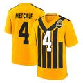 Parkc P.Steelers #4 DK Metcalf Player Gold Limited 1933 Throwback Home Game Stitched Jerseys