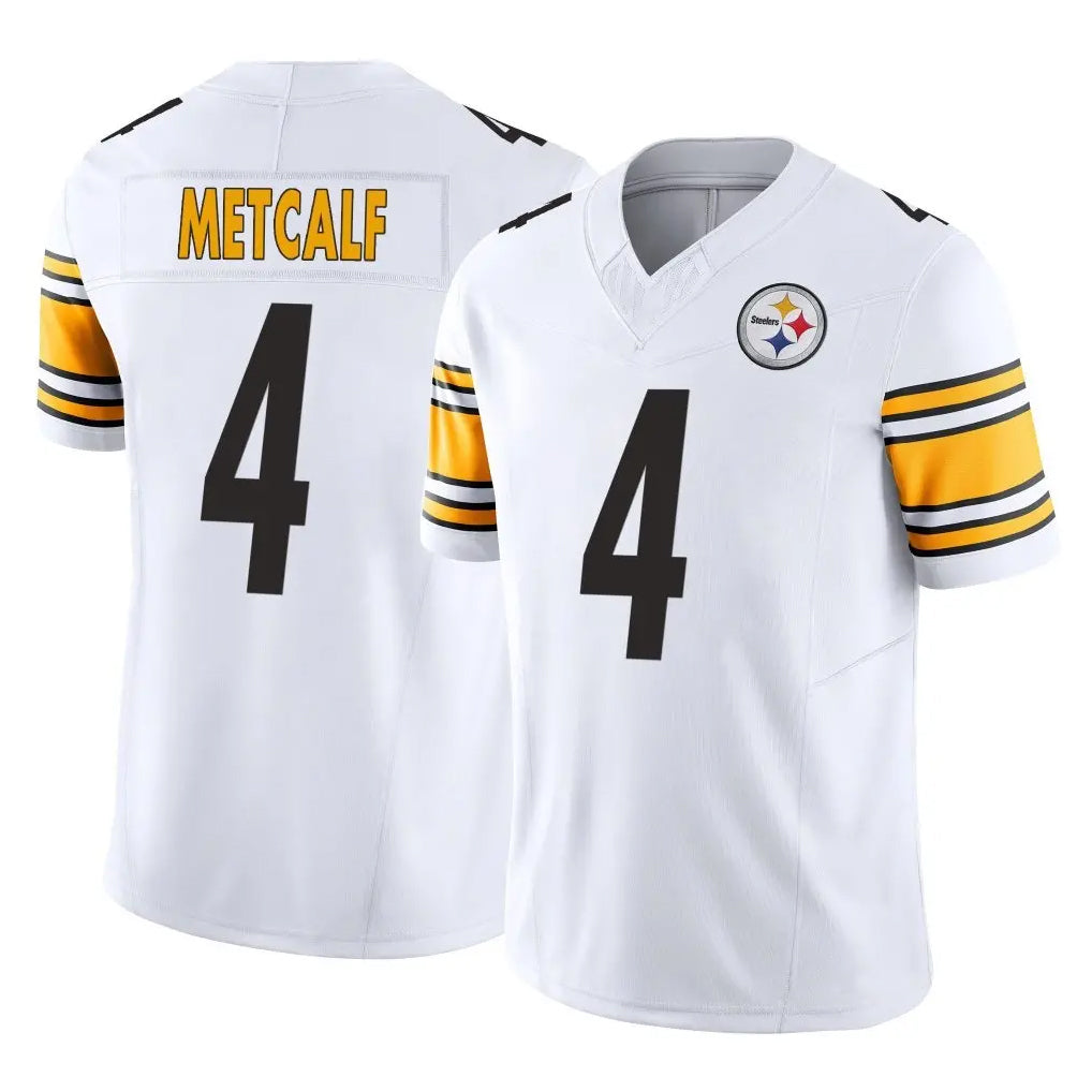 Parkc P.Steelers #4 DK Metcalf Player White Limited Vapor F.U.S.E. Home Game Stitched Jerseys