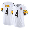 Parkc P.Steelers #4 DK Metcalf Player White Limited Vapor F.U.S.E. Home Game Stitched Jerseys