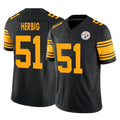 Parkc P.Steelers #51 Nick Herbig Player Black Limited 2nd Alternate Vapor F.U.S.E. Home Game Stitched Jerseys