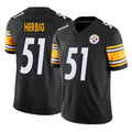Parkc P.Steelers #51 Nick Herbig Player Black Limited Vapor F.U.S.E. Home Game Stitched Jerseys