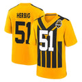 Parkc P.Steelers #51 Nick Herbig Player Gold Limited 1933 Throwback Home Game Stitched Jerseys