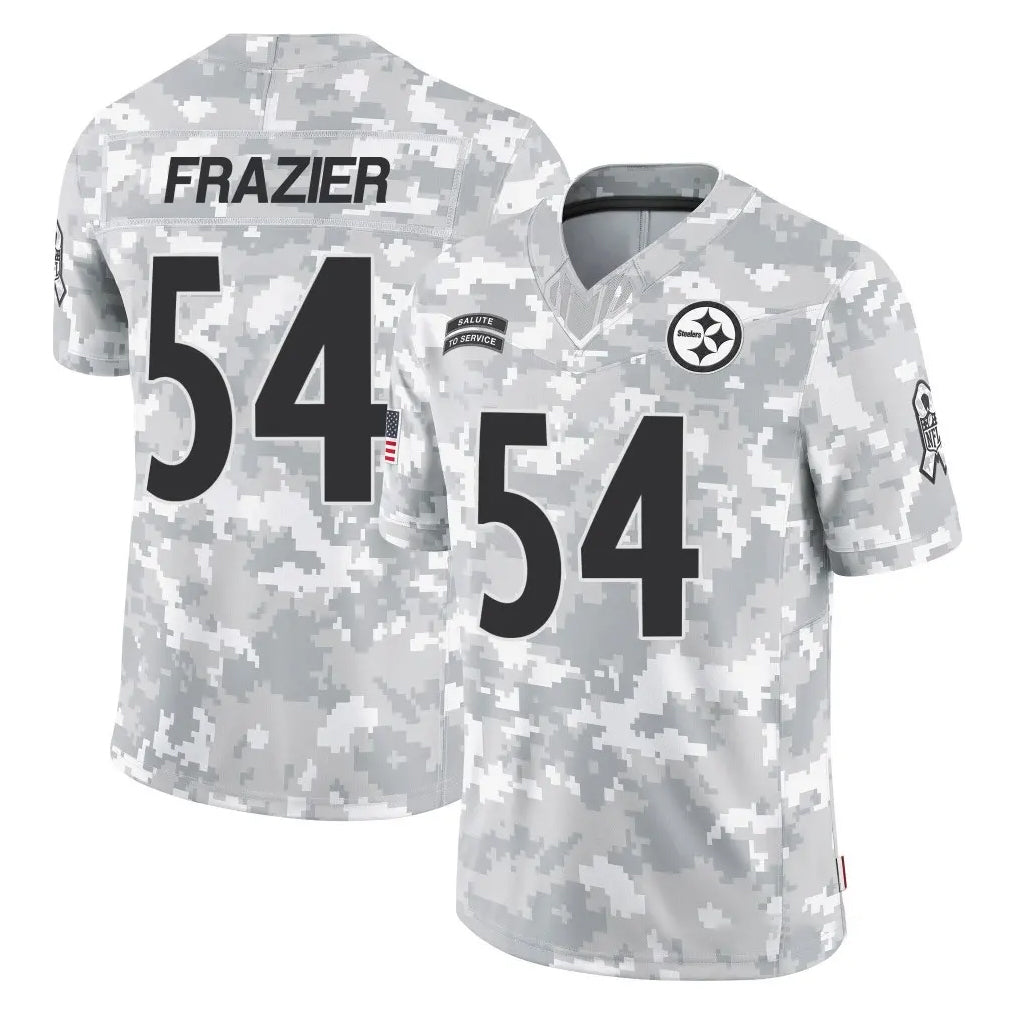 Parkc P.Steelers #54 Zach Frazier Player Arctic Camo Limited Salute To Service Home Game Stitched Jerseys