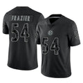 Parkc P.Steelers #54 Zach Frazier Player Black Reflective Limited Home Game Stitched Jerseys