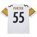 Parkc P.Steelers #55 Joey Porter Mitchell & Ness White 2005 Authentic Throwback Retired Player Jersey Stitched Puhic