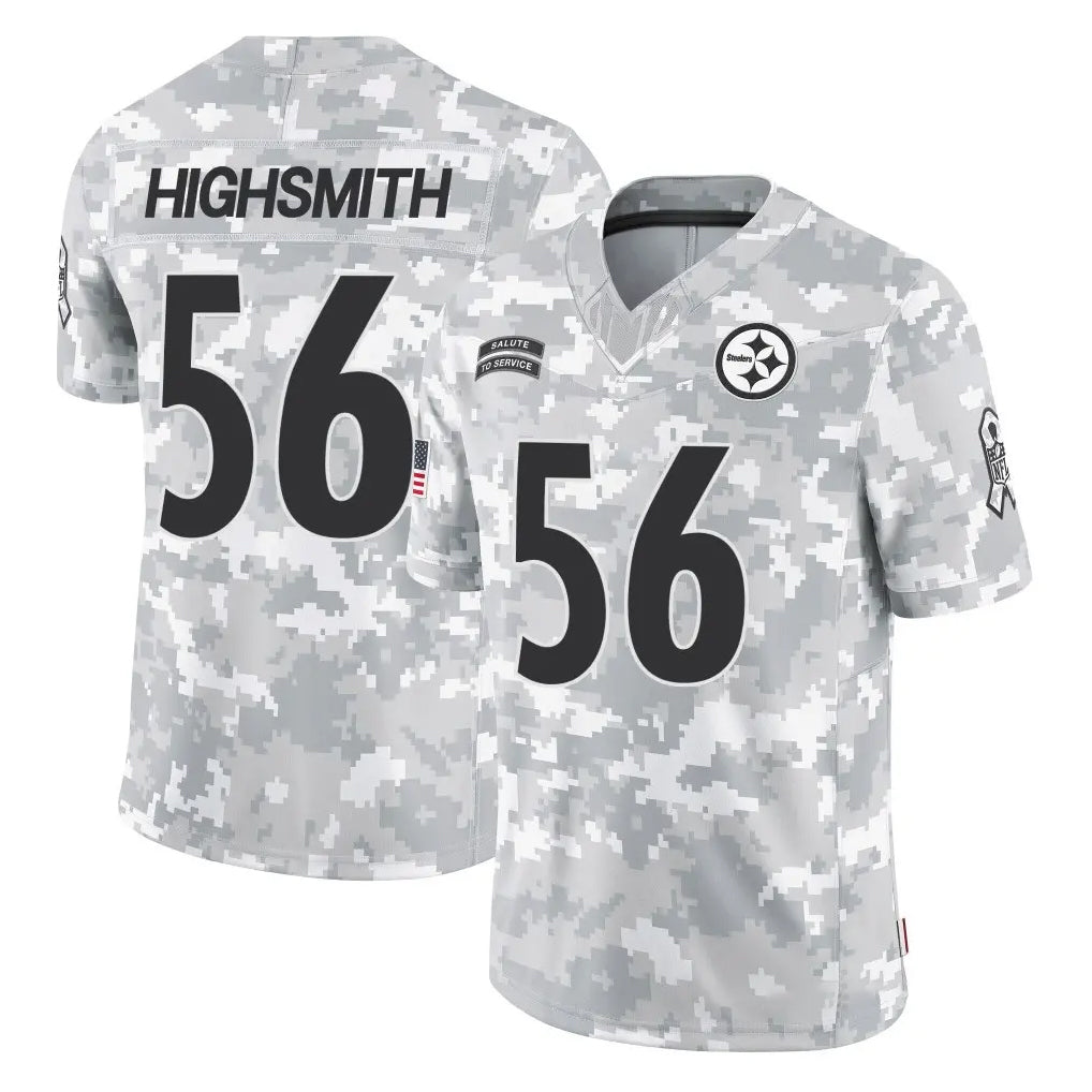 Parkc P.Steelers #56 Alex Highsmith Player Arctic Camo Limited Salute To Service Home Game Stitched Jerseys
