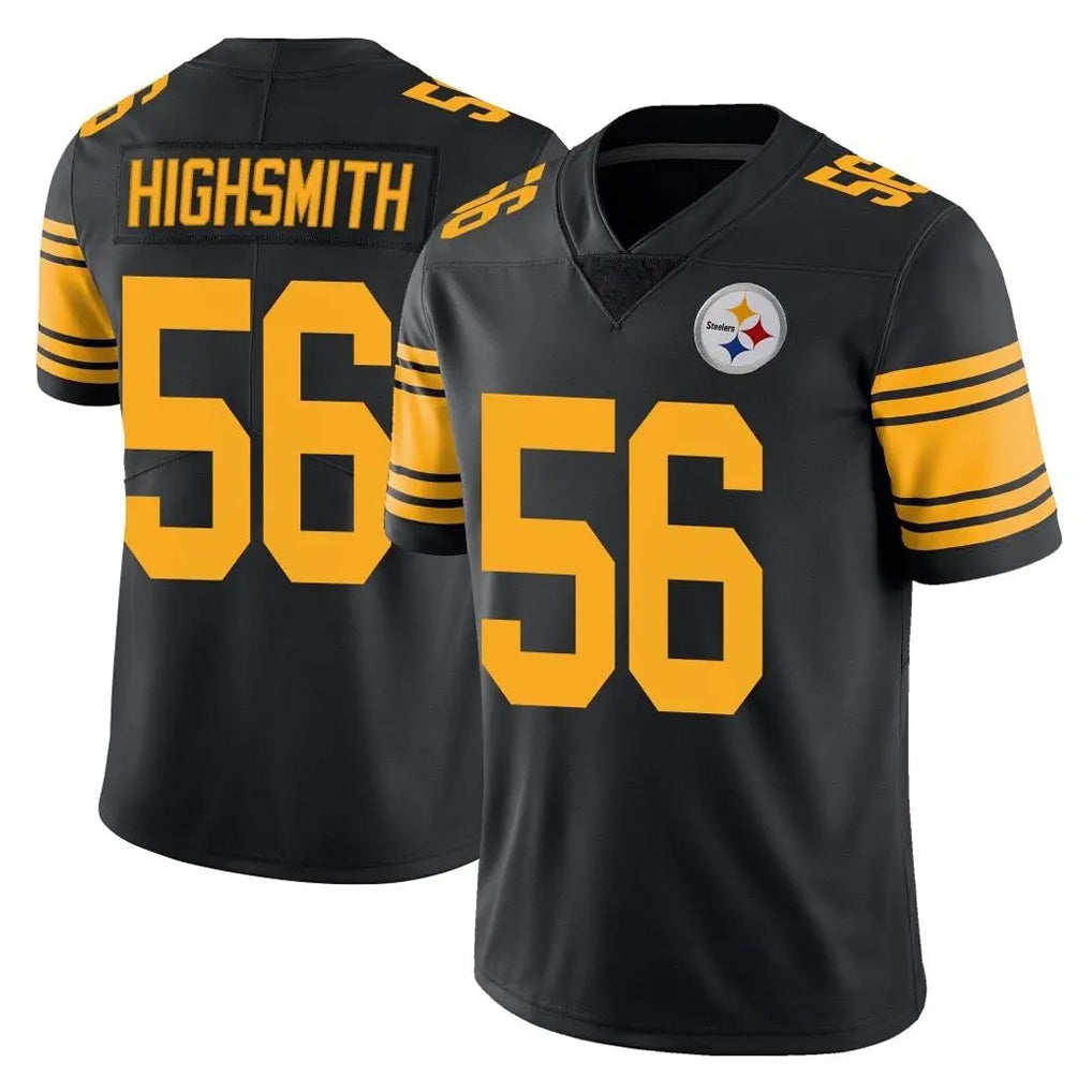 Parkc P.Steelers #56 Alex Highsmith Player Black Limited Color Rush Home Game Stitched Jerseys