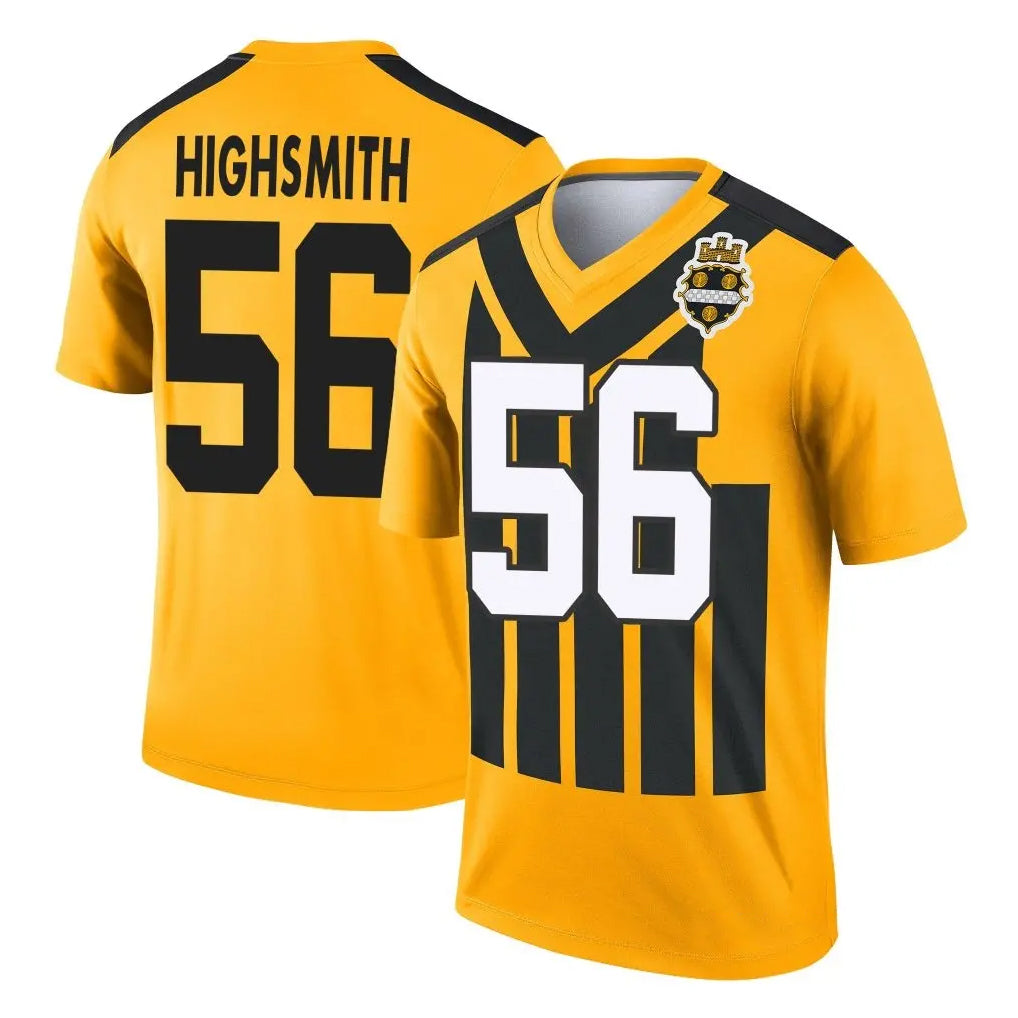 Parkc P.Steelers #56 Alex Highsmith Player Gold Legend Limited 1933 Throwback Performance Home Game Stitched Jerseys