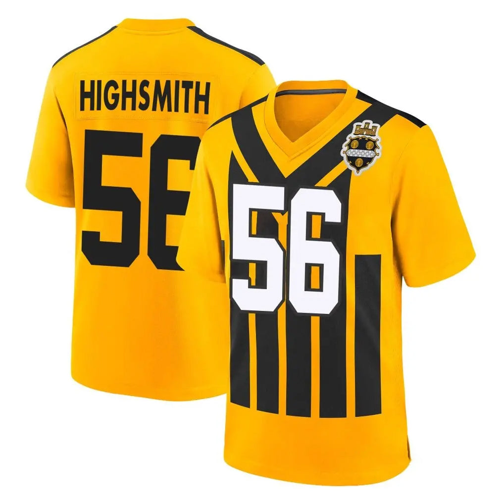 Parkc P.Steelers #56 Alex Highsmith Player Gold Limited 1933 Throwback Home Game Stitched Jerseys