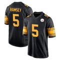 Parkc P.Steelers #5 Jalen Ramsey Player Black Color Rush Home Game Stitched Jerseys