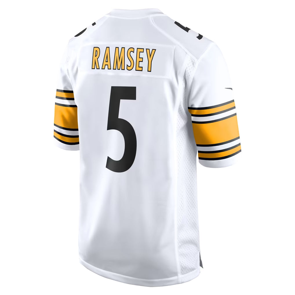 Parkc P.Steelers #5 Jalen Ramsey Player White Home Game Stitched Jerseys
