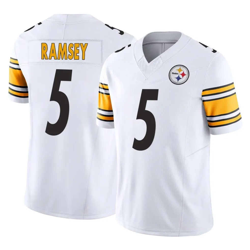 Parkc P.Steelers #5 Jalen Ramsey Player White Limited Vapor F.U.S.E. Home Game Stitched Jerseys