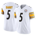 Parkc P.Steelers #5 Jalen Ramsey Player White Limited Vapor F.U.S.E. Home Game Stitched Jerseys