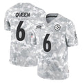 Parkc P.Steelers #6 Patrick Queen Player Arctic Camo Limited Salute To Service Home Game Stitched Jerseys
