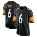 Parkc P.Steelers #6 Patrick Queen Player Black Home Game Stitched Jerseys