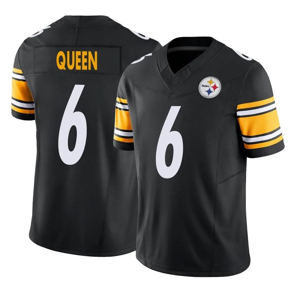 Parkc P.Steelers #6 Patrick Queen Player Black Limited Vapor F.U.S.E. Home Game Stitched Jerseys