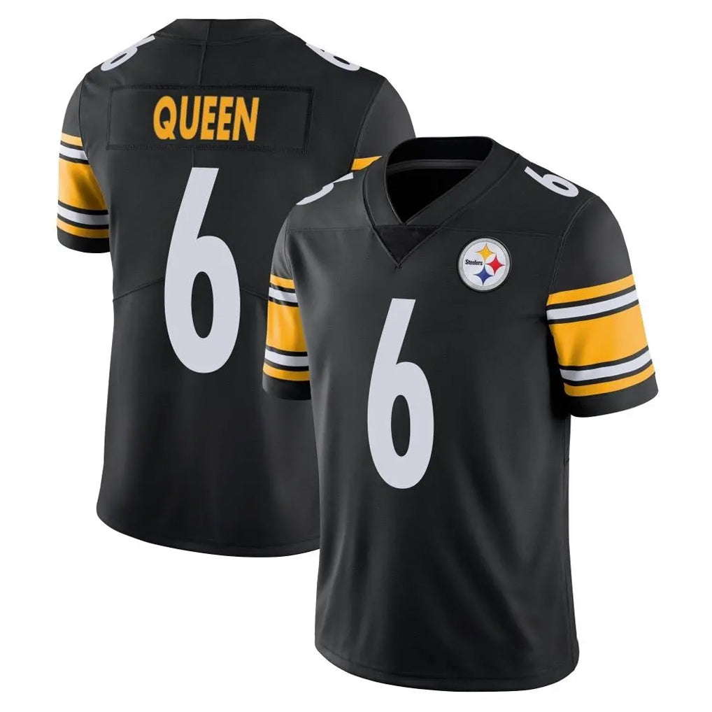 Parkc P.Steelers #6 Patrick Queen Player Black Limited Vapor Untouchable Home Game Stitched Jerseys