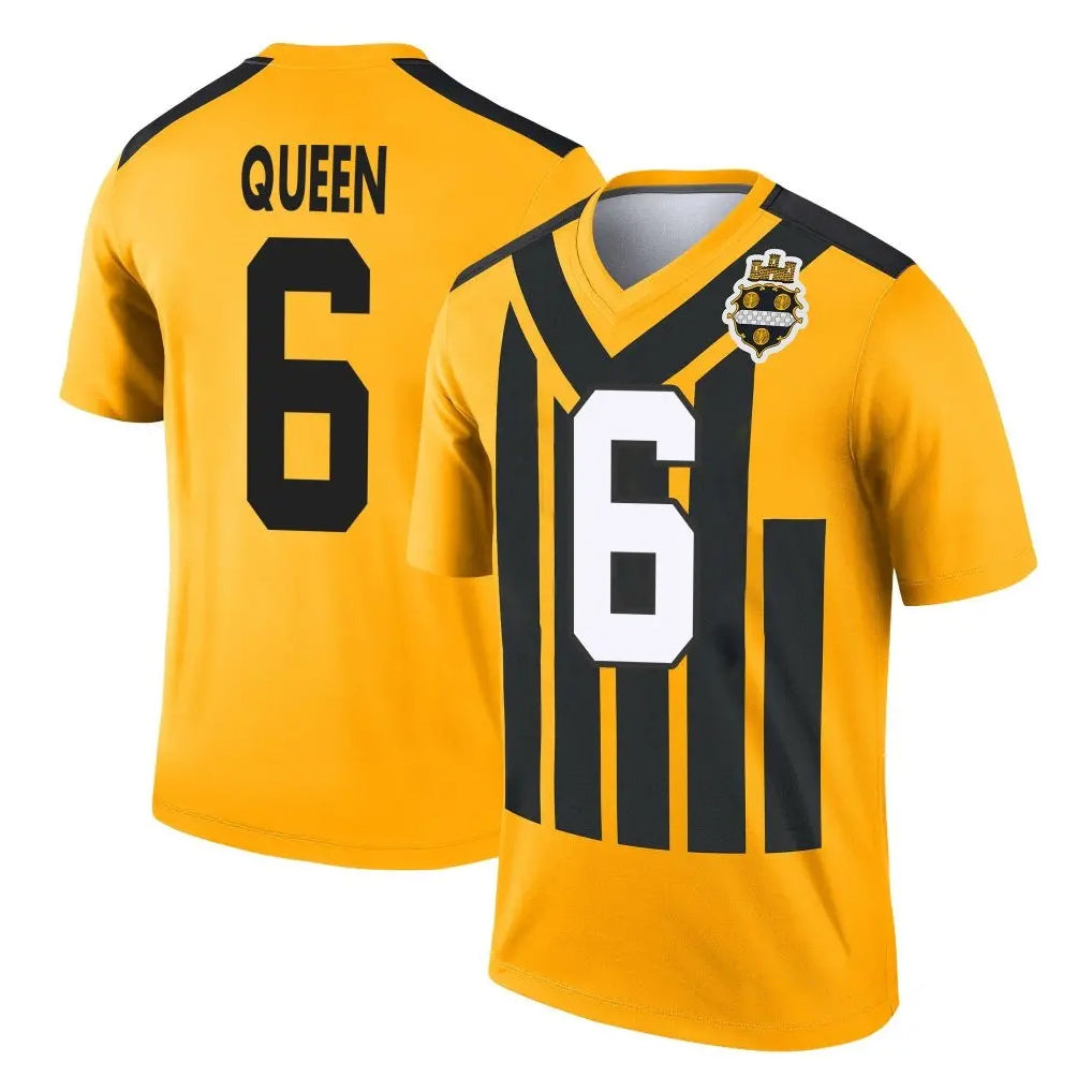Parkc P.Steelers #6 Patrick Queen Player Gold Legend Limited 1933 Throwback Performance Home Game Stitched Jerseys