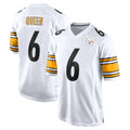 Parkc P.Steelers #6 Patrick Queen Player White Home Game Stitched Jerseys
