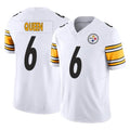 Parkc P.Steelers #6 Patrick Queen Player White Limited Vapor F.U.S.E. Home Game Stitched Jerseys