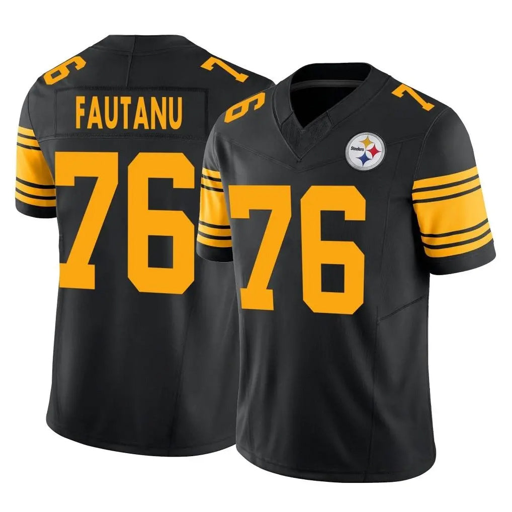 Parkc P.Steelers #76 Troy Fautanu Player Black Limited 2nd Alternate Vapor F.U.S.E. Home Game Stitched Jerseys