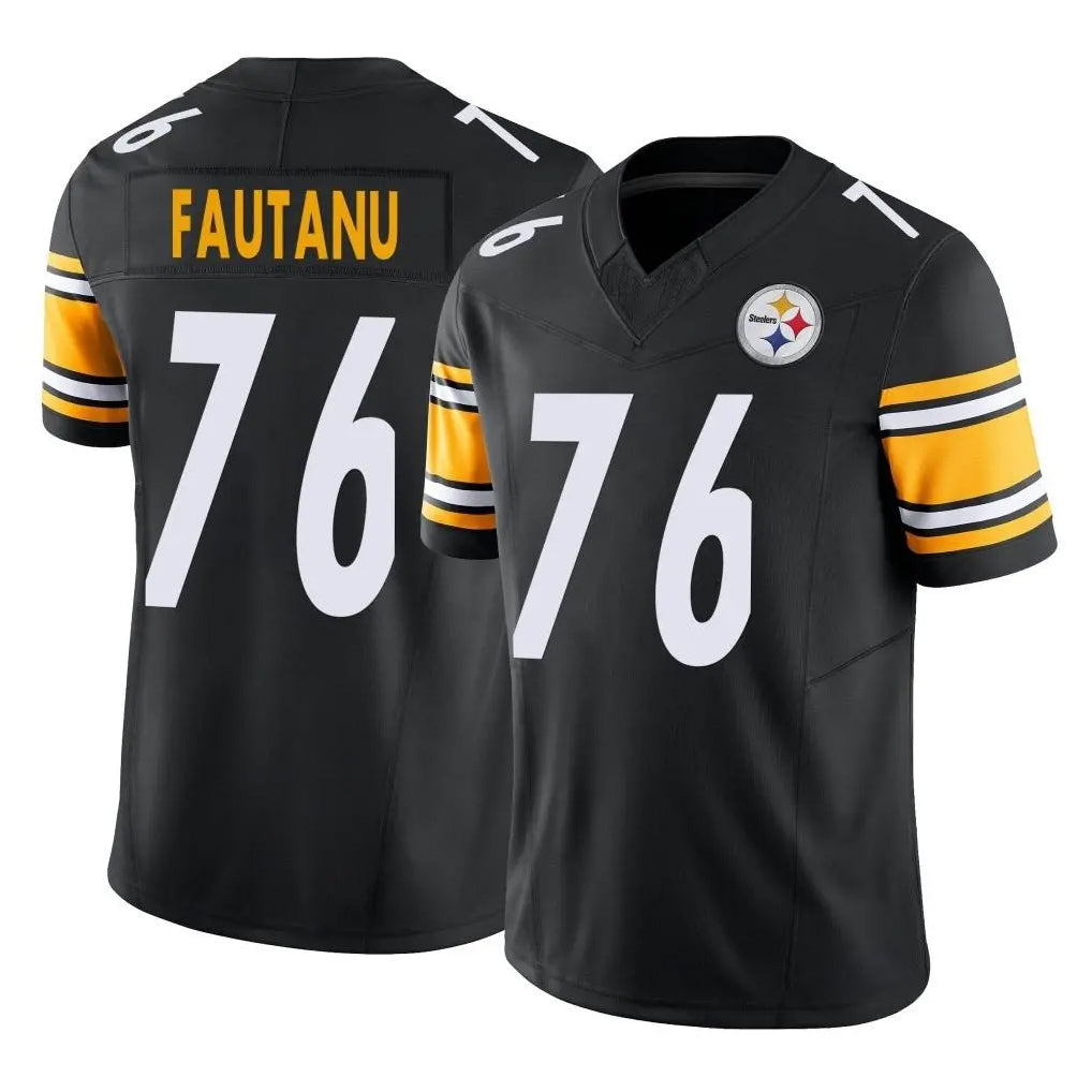 Parkc P.Steelers #76 Troy Fautanu Player Black Limited Vapor F.U.S.E. Home Game Stitched Jerseys