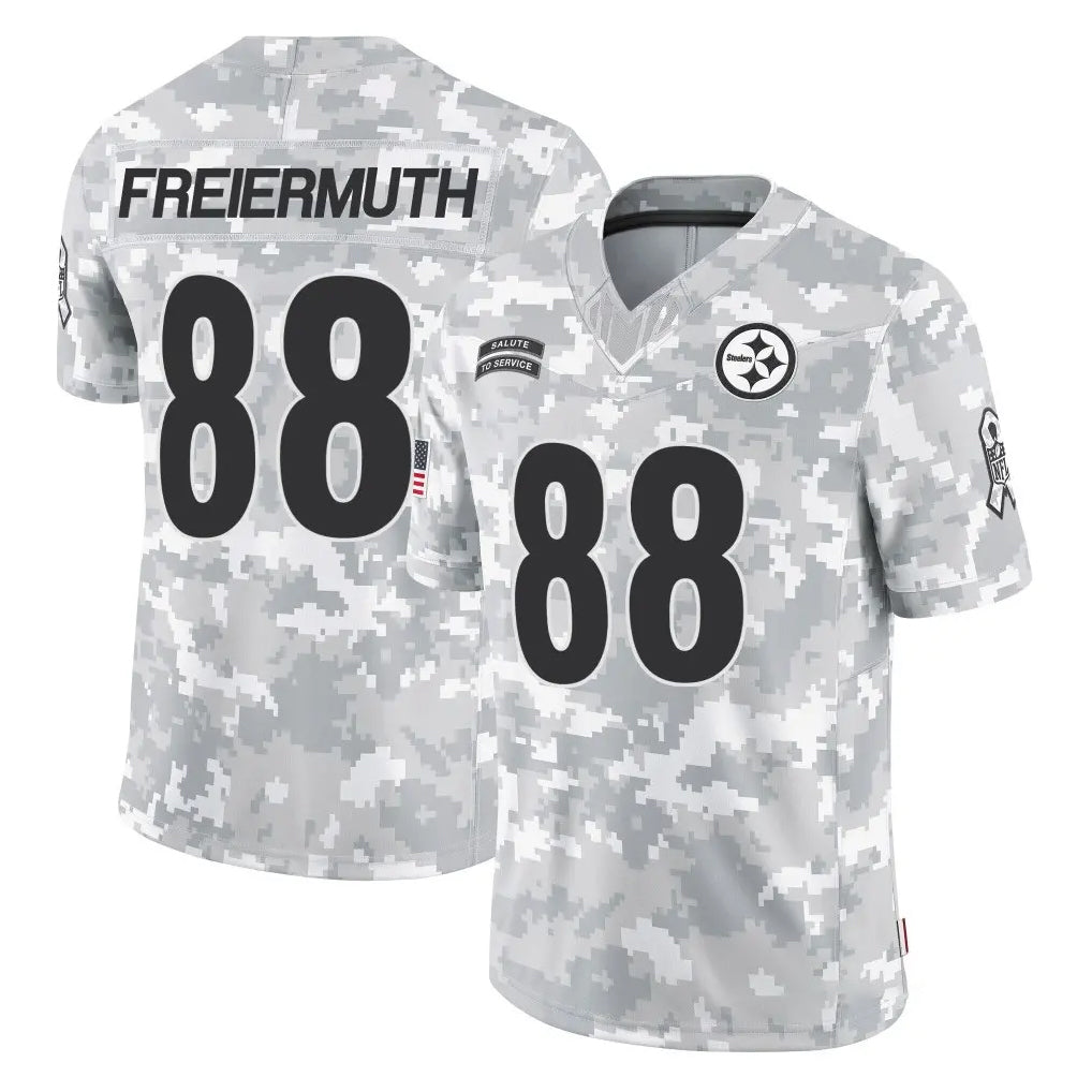 Parkc P.Steelers #88 Pat Freiermuth Player Arctic Camo Limited Salute To Service Home Game Stitched Jerseys