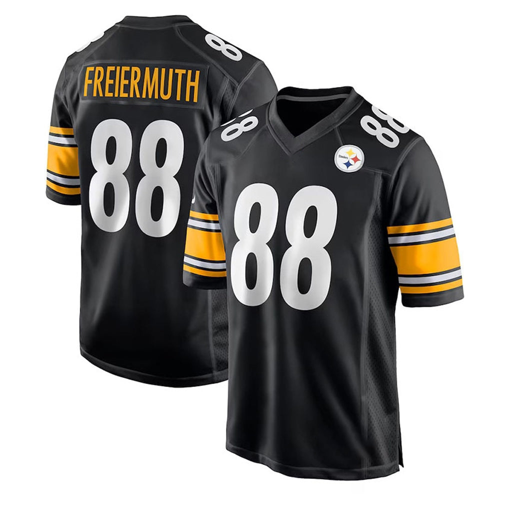 Parkc P.Steelers #88 Pat Freiermuth Player Black Home Game Stitched Jerseys