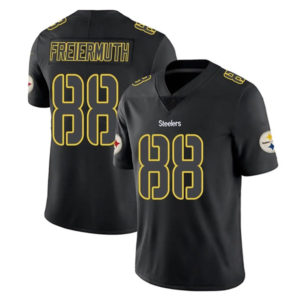 Parkc P.Steelers #88 Pat Freiermuth Player Black Impact Limited Home Game Stitched Jerseys